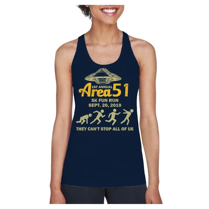 Storm Area 51 5K Fun Run Women's Racerback Tank