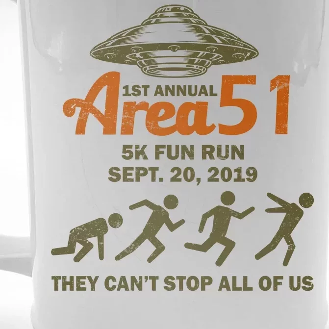 Storm Area 51 5K Fun Run Front & Back Beer Stein