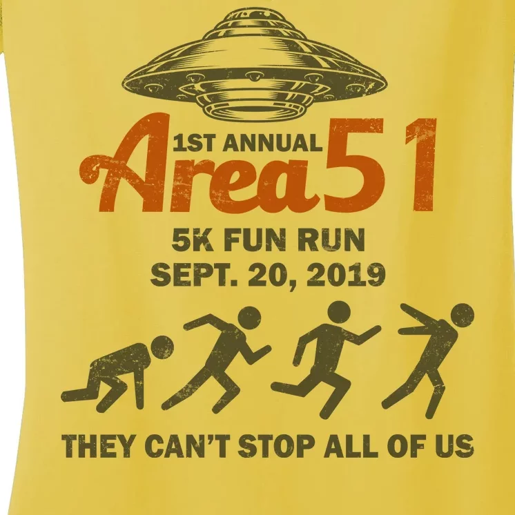 Storm Area 51 5K Fun Run Women's V-Neck T-Shirt