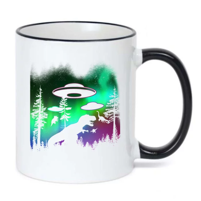 Storm Area 51 Alien Dinosaur UFO Black Color Changing Mug