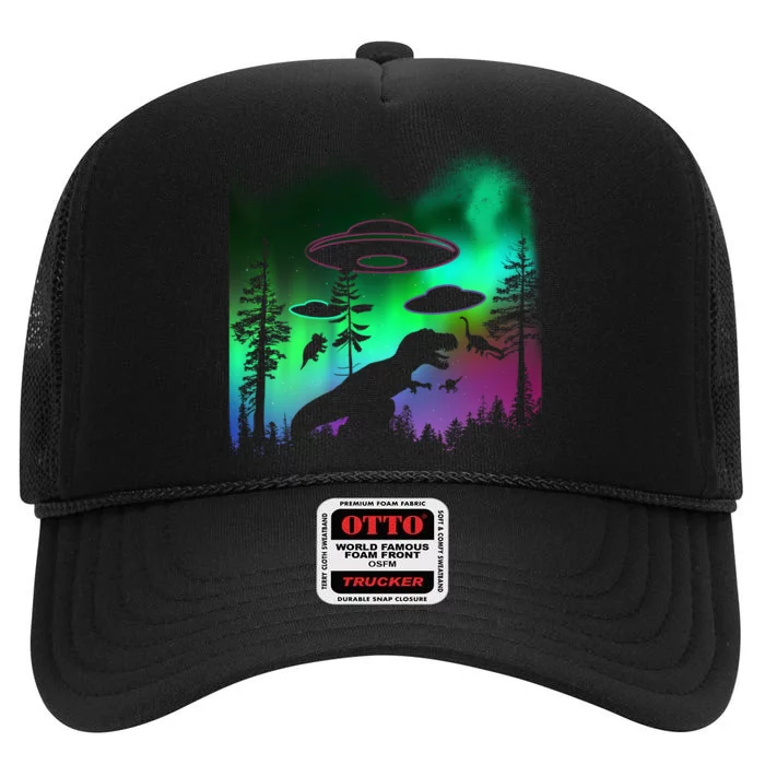 Storm Area 51 Alien Dinosaur UFO High Crown Mesh Trucker Hat