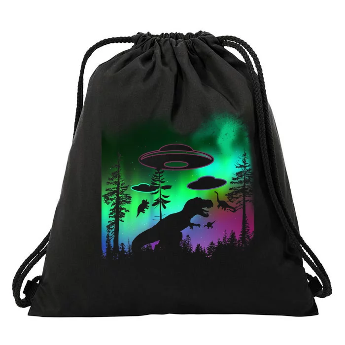 Storm Area 51 Alien Dinosaur UFO Drawstring Bag