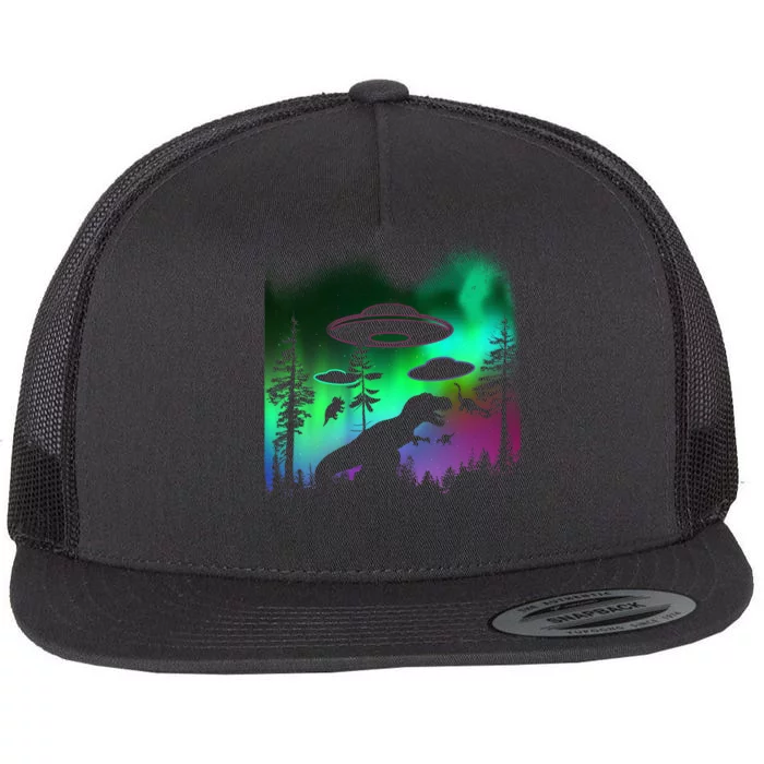 Storm Area 51 Alien Dinosaur UFO Flat Bill Trucker Hat