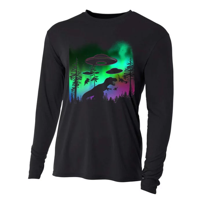 Storm Area 51 Alien Dinosaur UFO Cooling Performance Long Sleeve Crew