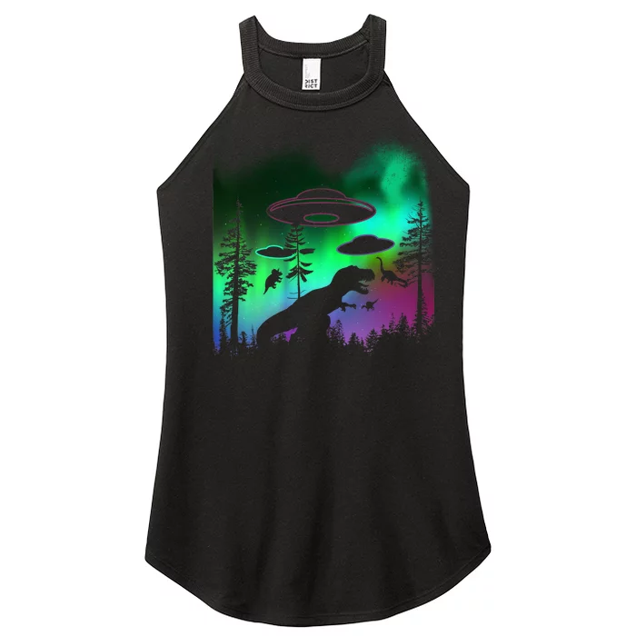 Storm Area 51 Alien Dinosaur UFO Women’s Perfect Tri Rocker Tank