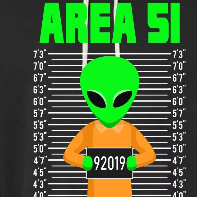 Storm Area 51 Alien Escapee Garment-Dyed Fleece Hoodie