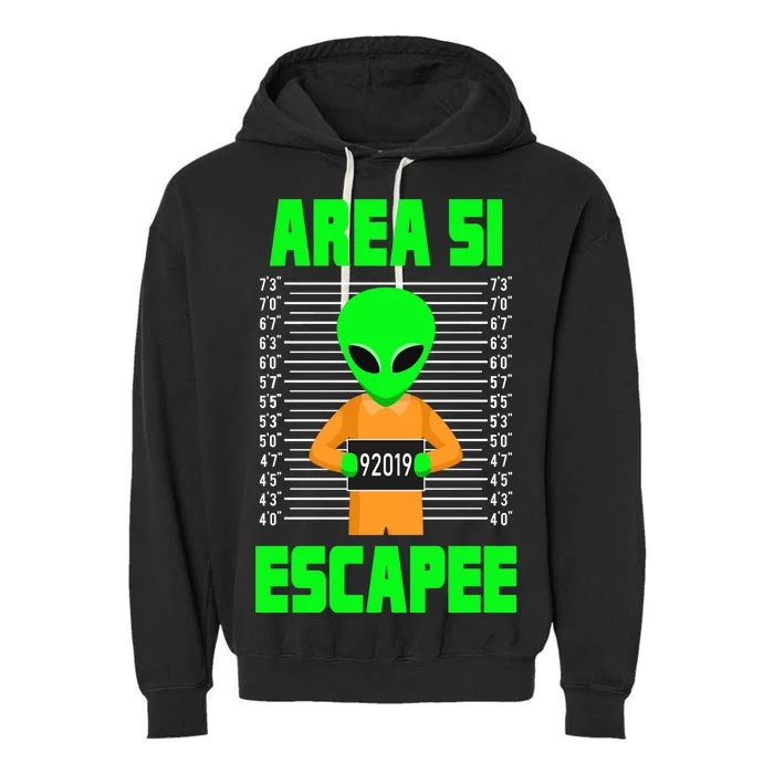 Storm Area 51 Alien Escapee Garment-Dyed Fleece Hoodie