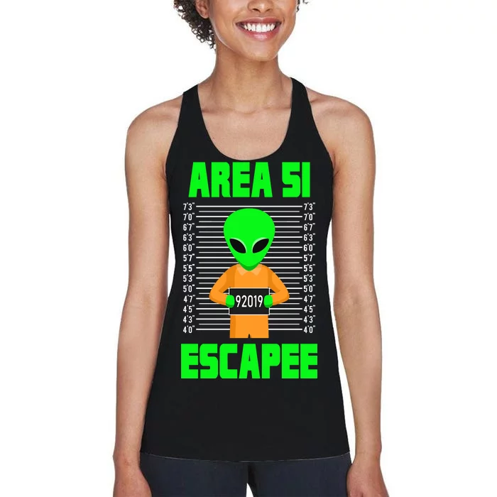 Storm Area 51 Alien Escapee Women's Racerback Tank