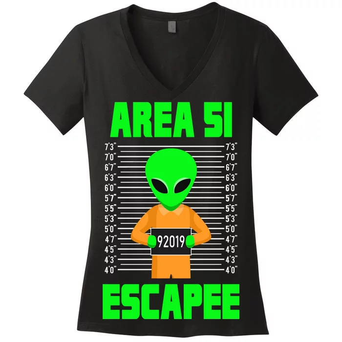 Storm Area 51 Alien Escapee Women's V-Neck T-Shirt