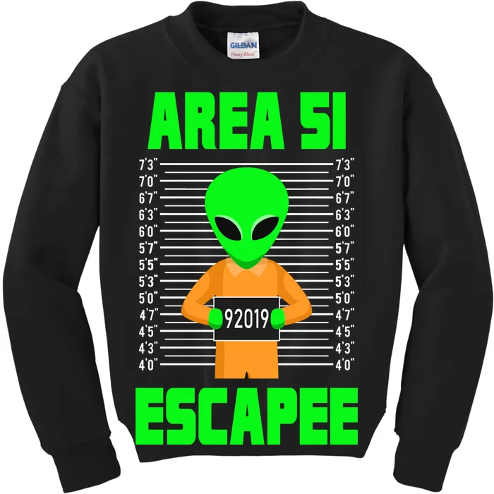 Storm Area 51 Alien Escapee Kids Sweatshirt