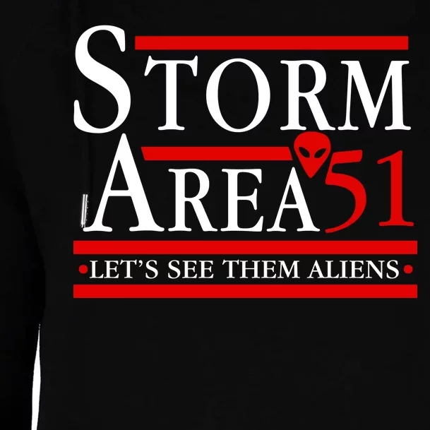 Storm Area 51 Campaign Womens Funnel Neck Pullover Hood