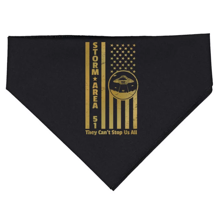 Storm Area 51 Golden Flag USA-Made Doggie Bandana