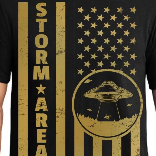 Storm Area 51 Golden Flag Pajama Set