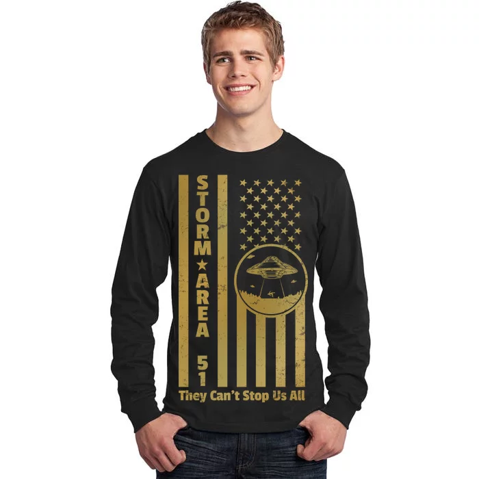 Storm Area 51 Golden Flag Tall Long Sleeve T-Shirt