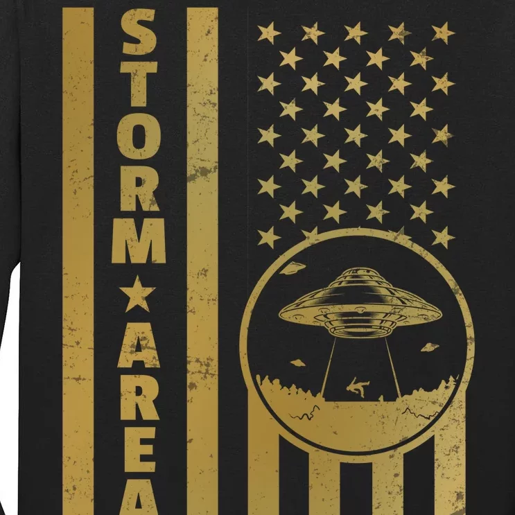 Storm Area 51 Golden Flag Tall Long Sleeve T-Shirt