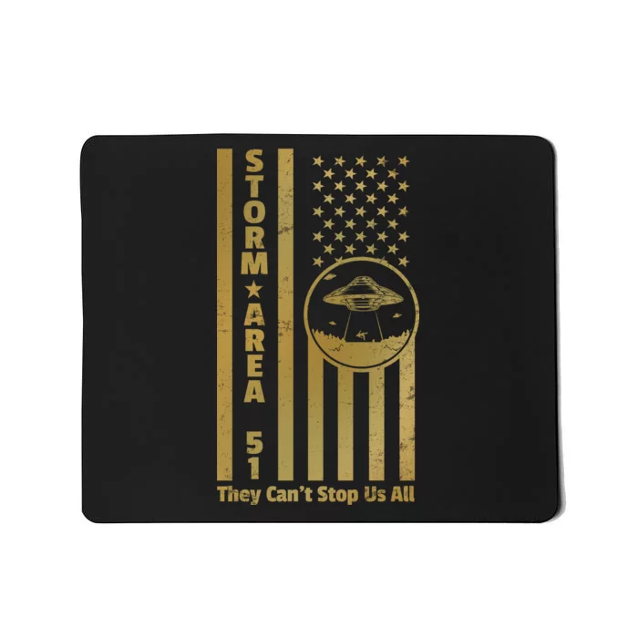 Storm Area 51 Golden Flag Mousepad