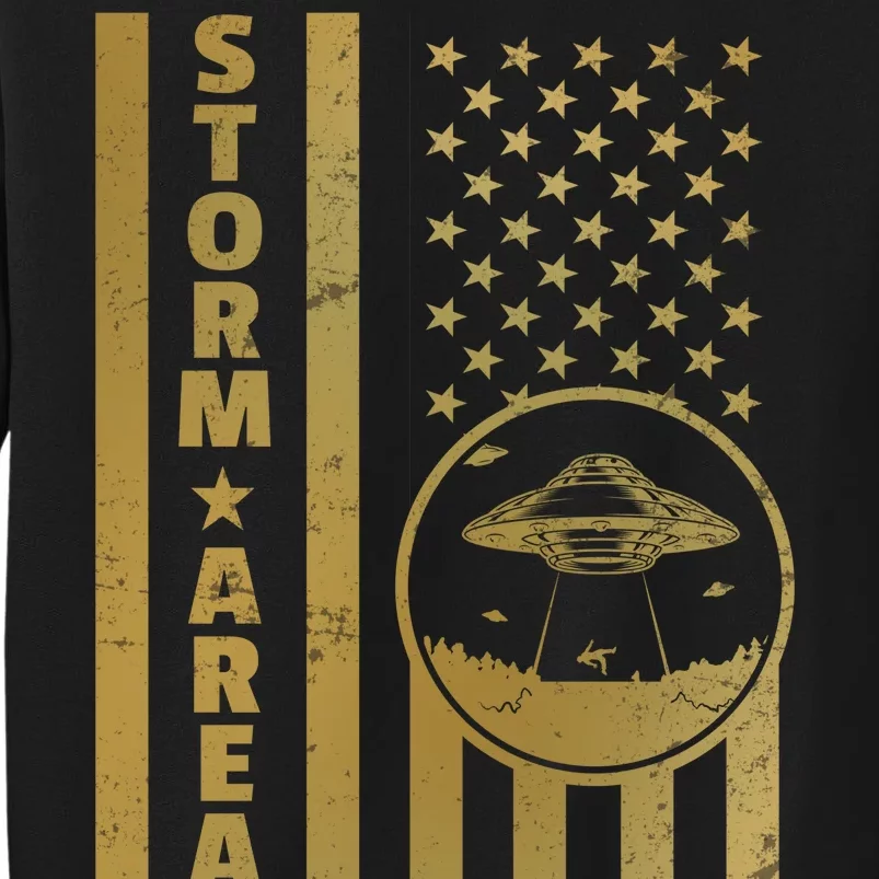 Storm Area 51 Golden Flag Tall Sweatshirt