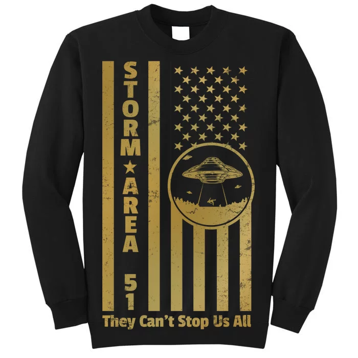 Storm Area 51 Golden Flag Tall Sweatshirt