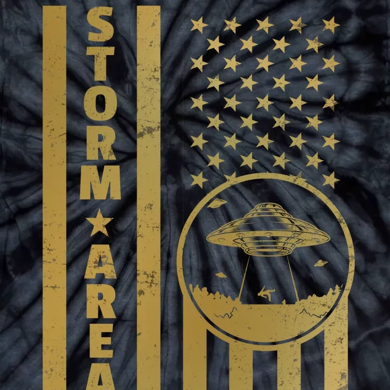 Storm Area 51 Golden Flag Tie-Dye T-Shirt