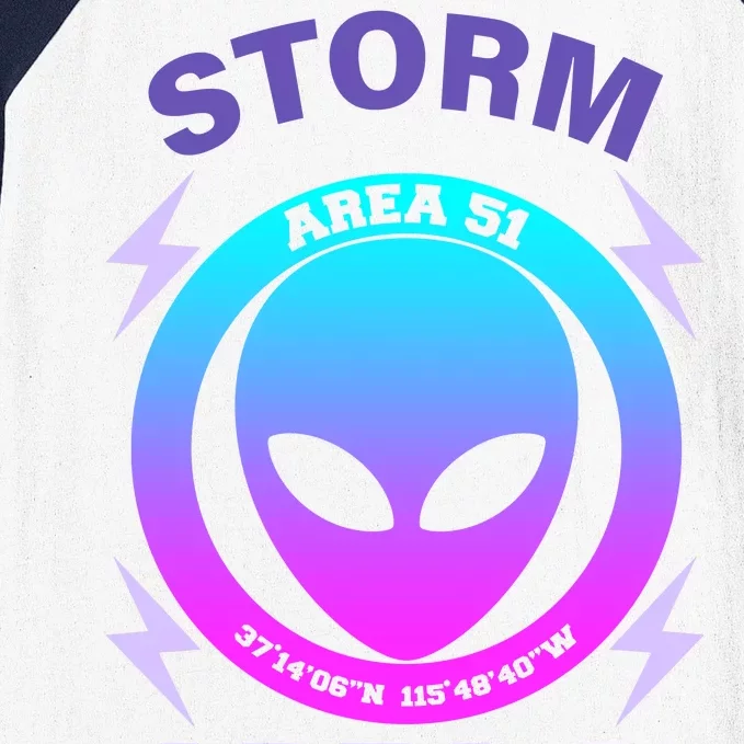 Storm Area 51 They Can't Stop Us All Baseball Sleeve Shirt