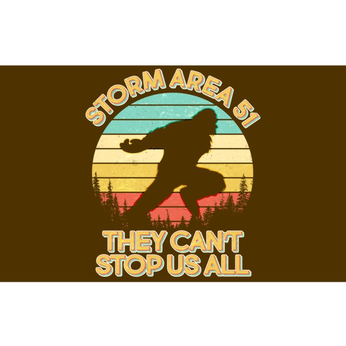 Storm Area 51 They Can't Stop Us All Bigfoot Bumper Sticker