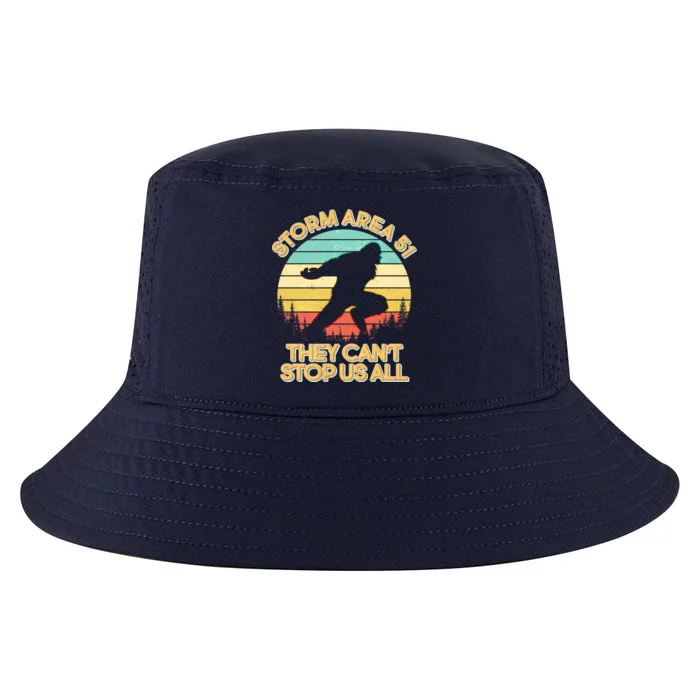 Storm Area 51 They Can't Stop Us All Bigfoot Cool Comfort Performance Bucket Hat