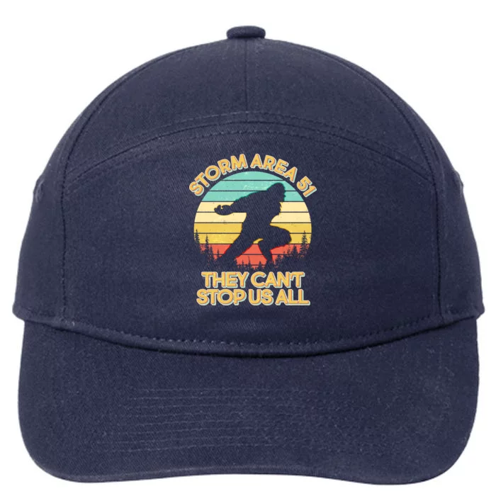 Storm Area 51 They Can't Stop Us All Bigfoot 7-Panel Snapback Hat