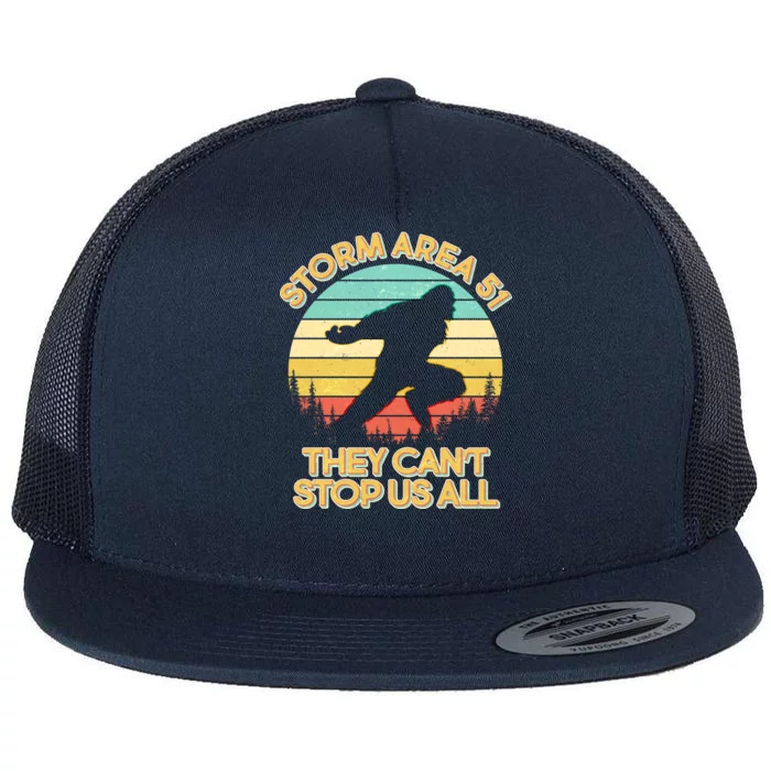 Storm Area 51 They Can't Stop Us All Bigfoot Flat Bill Trucker Hat