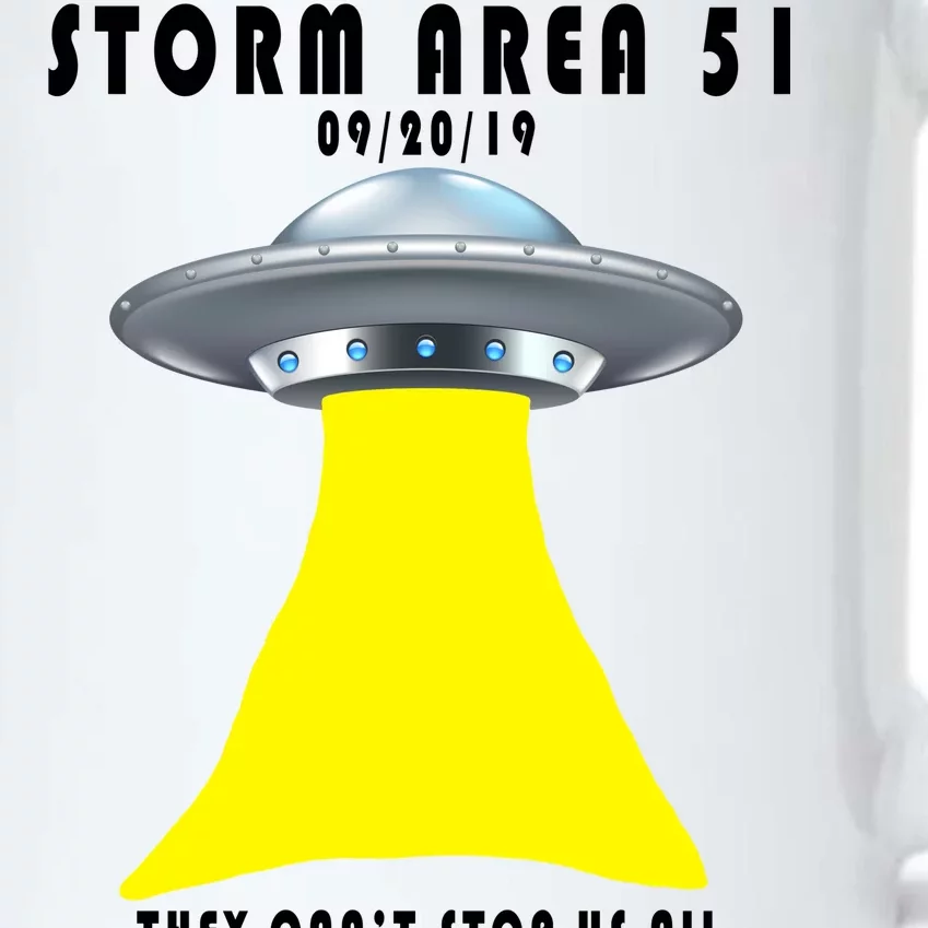 Storm Area 51 They Can't Stop Us Probably Black Color Changing Mug