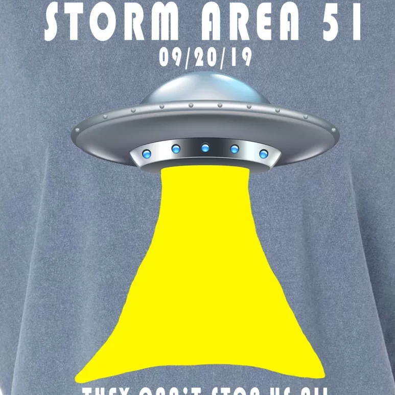 Storm Area 51 They Can't Stop Us Probably Garment-Dyed Women's Muscle Tee