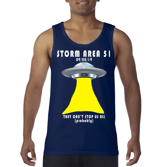 Storm Area 51 They Can't Stop Us Probably Tank Top