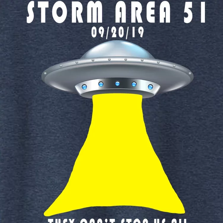 Storm Area 51 They Can't Stop Us Probably Women's Crop Top Tee