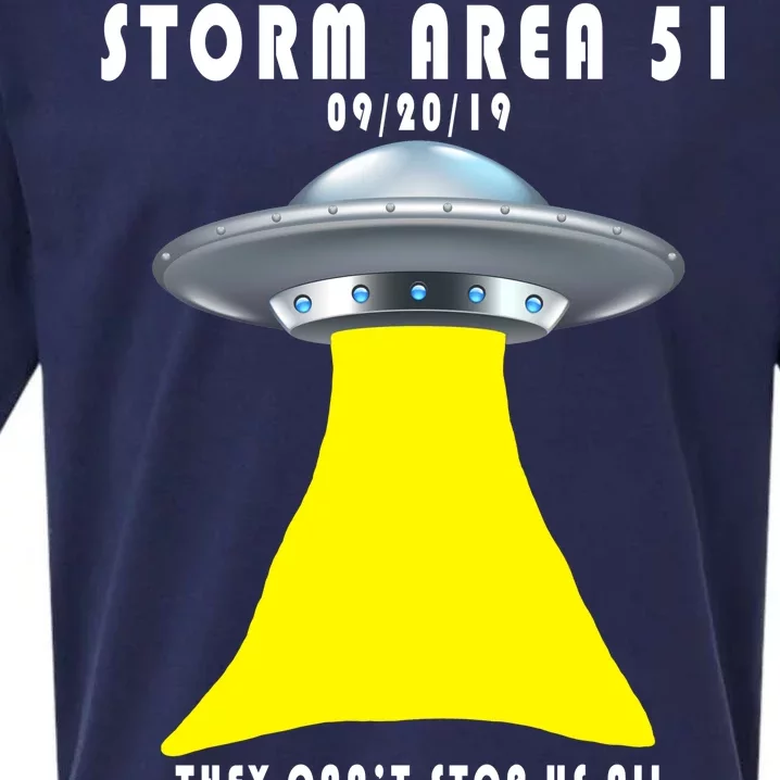 Storm Area 51 They Can't Stop Us Probably Sueded Cloud Jersey T-Shirt