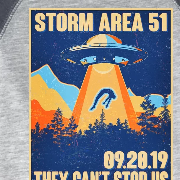 Storm Area 51 Travel Poster They Can't Stop Us Toddler Fine Jersey T-Shirt