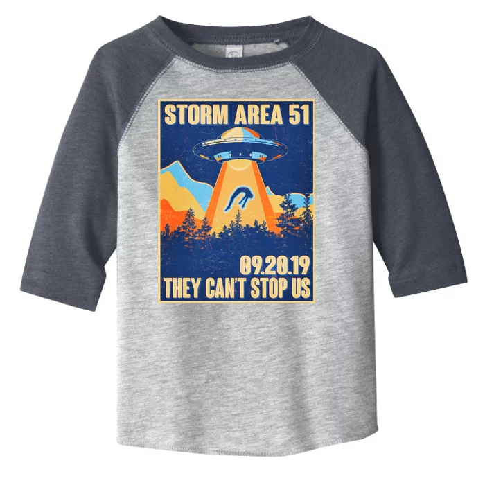 Storm Area 51 Travel Poster They Can't Stop Us Toddler Fine Jersey T-Shirt