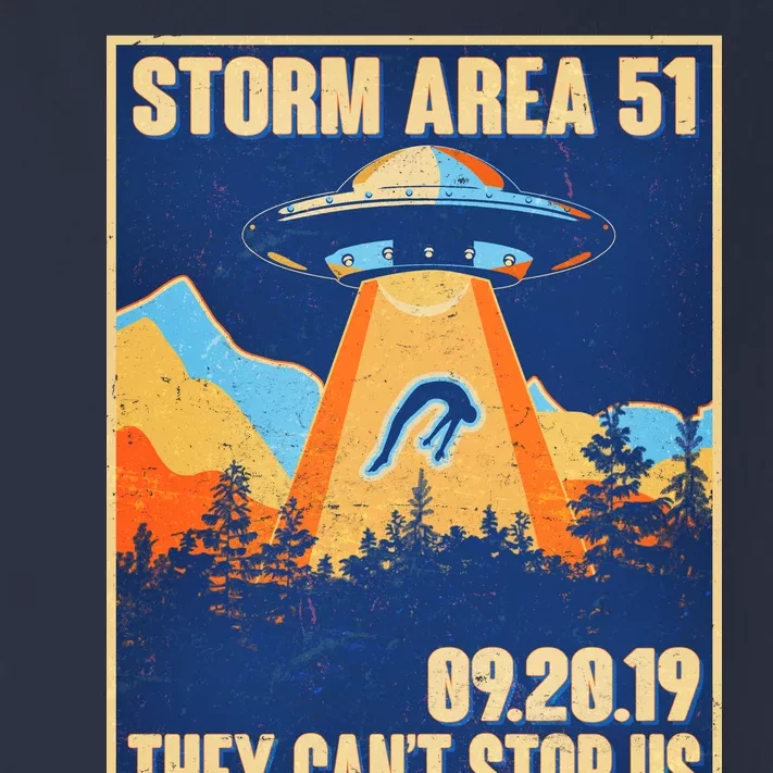 Storm Area 51 Travel Poster They Can't Stop Us Toddler Long Sleeve Shirt