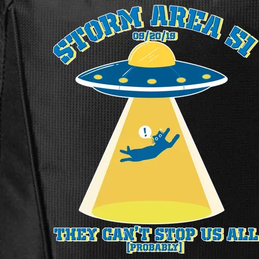 Storm Area 51 UFO Cat They Can't Stop Us All City Backpack