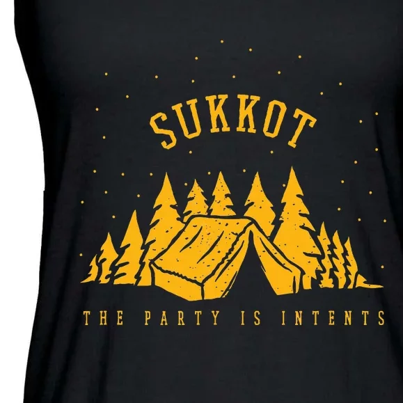 Sukkot The Party Is Intents Ladies Essential Flowy Tank