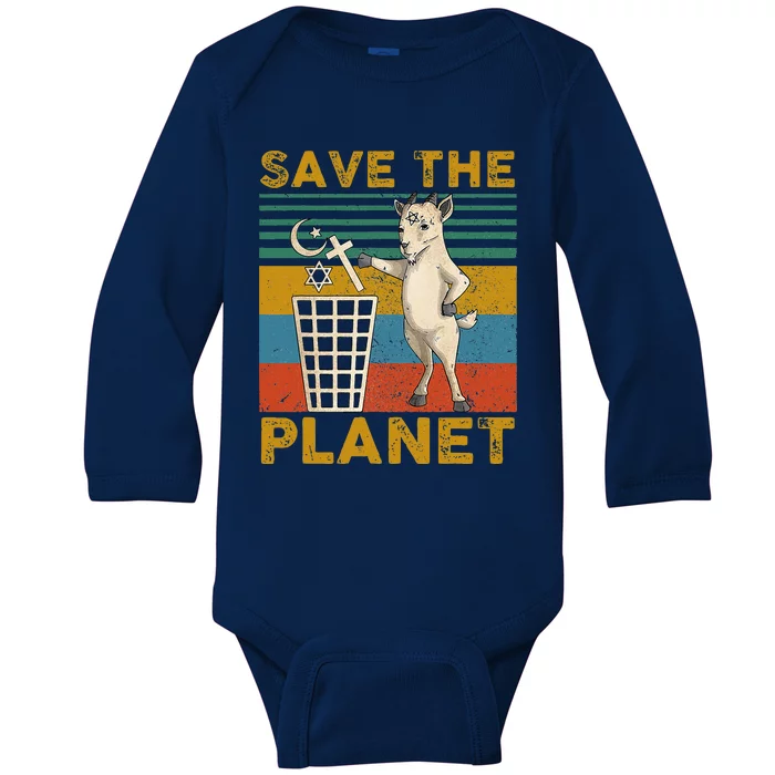 Save The Planet Baby Long Sleeve Bodysuit