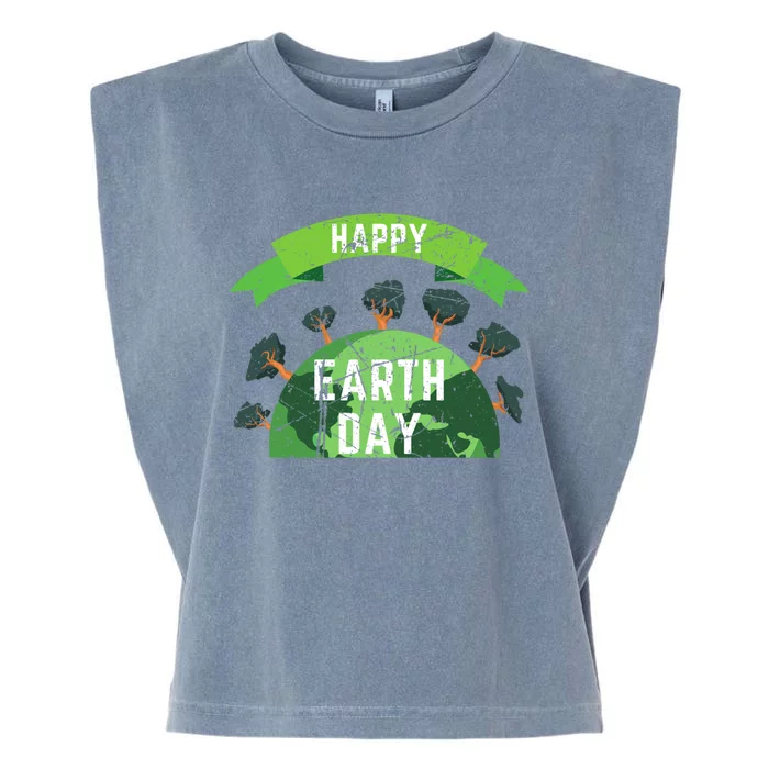 Save The Planet Happy Earth Day Nature Awareness Love Trees Gift Garment-Dyed Women's Muscle Tee