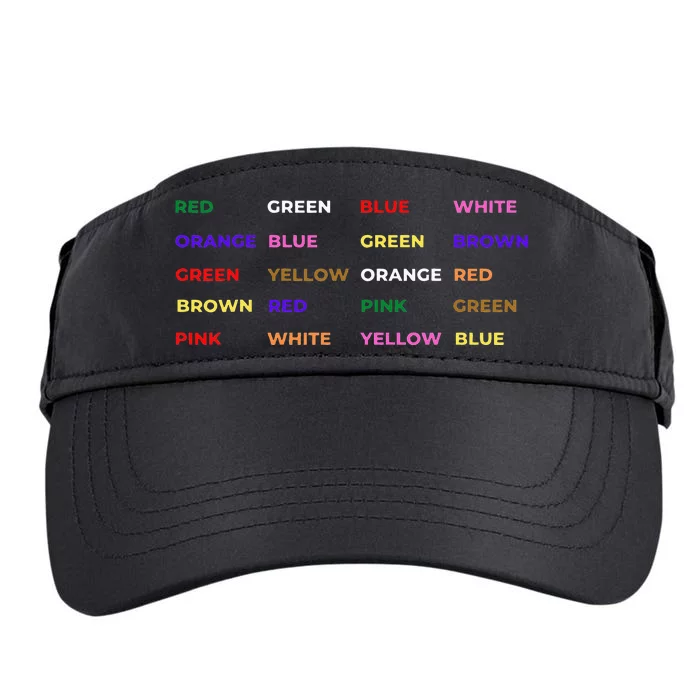 Stroop Test Psychology Neuroscience Geek Nerd Brain Adult Drive Performance Visor