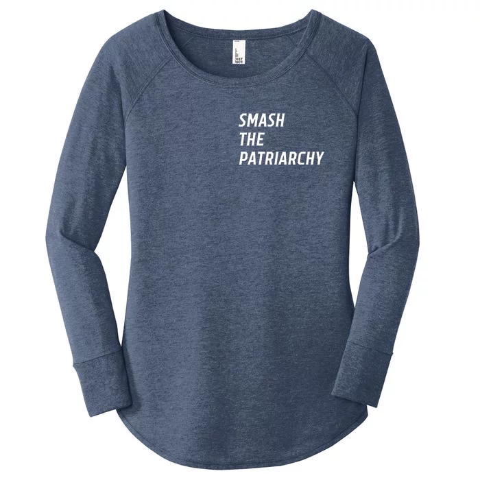 Smash The Patriarchy Women's Perfect Tri Tunic Long Sleeve Shirt