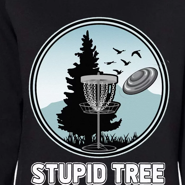 Stupid Tree Pinetree Sunset Funny Disc Frisbee Golf Player Womens California Wash Sweatshirt