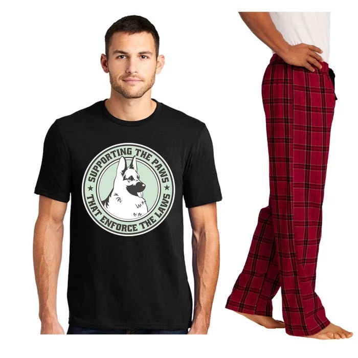 Supporting The Paws That Enforce The Laws Pajama Set