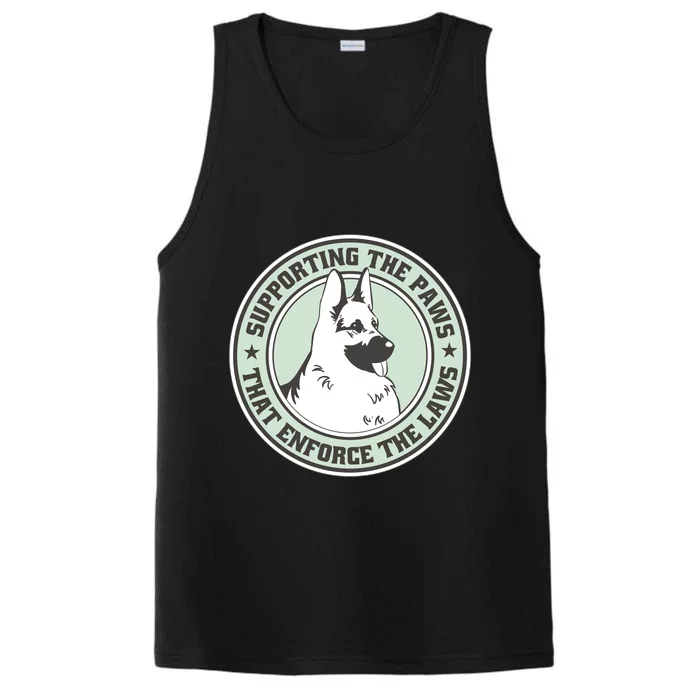 Supporting The Paws That Enforce The Laws Performance Tank