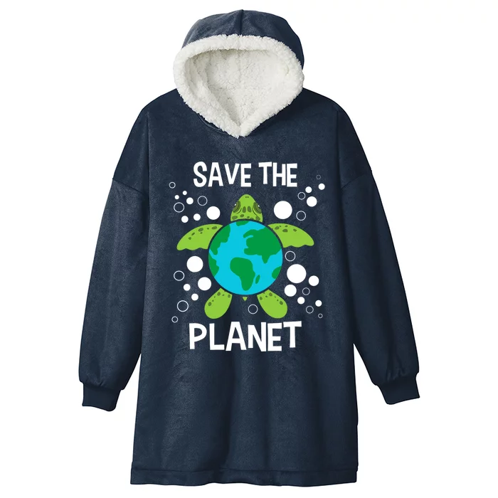 Save The Planet Environmental Protection Earth Day Climate Hooded Wearable Blanket