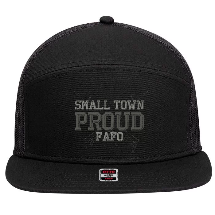 Small Town Proud 7 Panel Mesh Trucker Snapback Hat