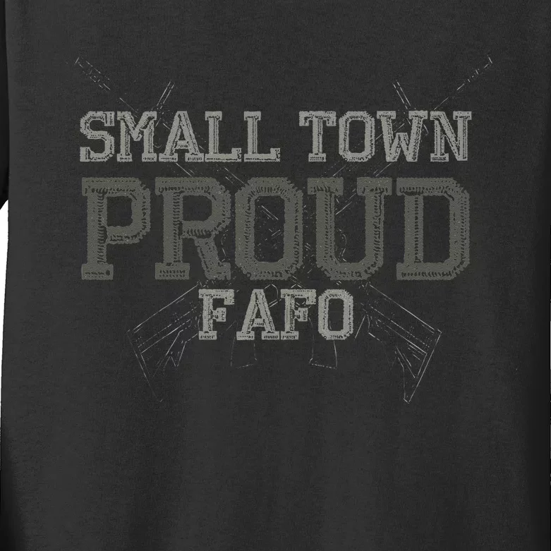 Small Town Proud Kids Long Sleeve Shirt