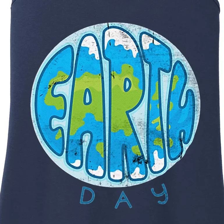 Save The Planet Earth Day Love Nature Awareness Pocket Ladies Essential Tank