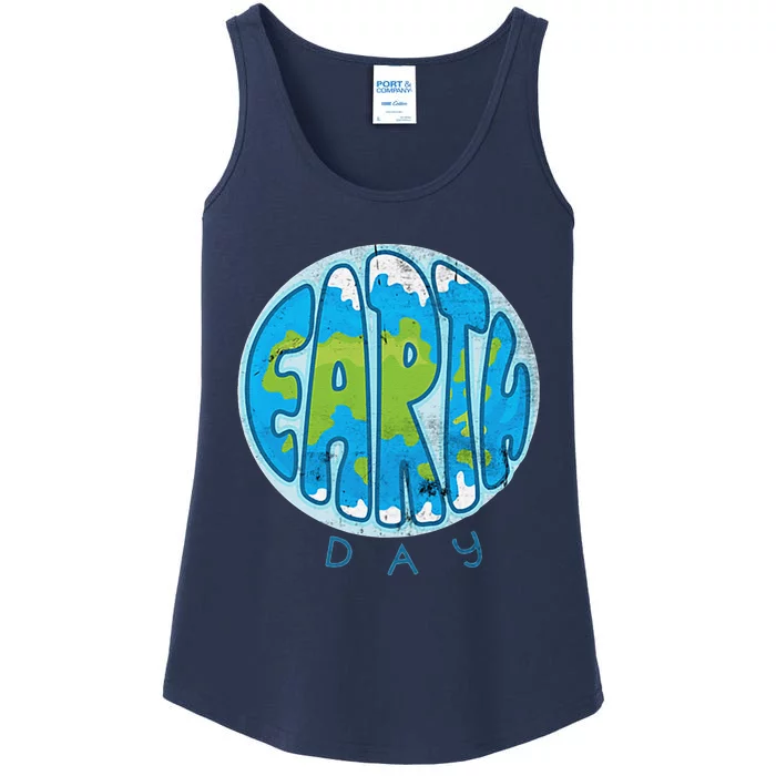 Save The Planet Earth Day Love Nature Awareness Pocket Ladies Essential Tank